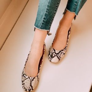 Snake Print Ballet Flat